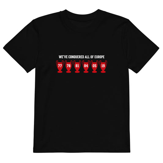We've Conquered All Of Europe Kids T-Shirt - Anfield Attire