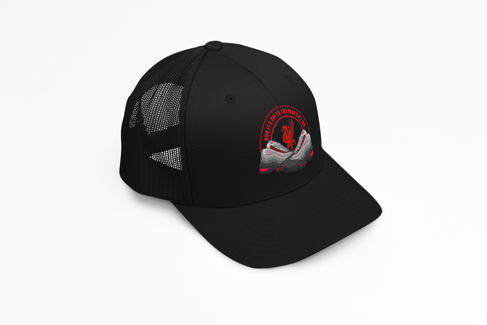 It's Off To The Match I Go Cap Black - Liverpool FC embroidered cap