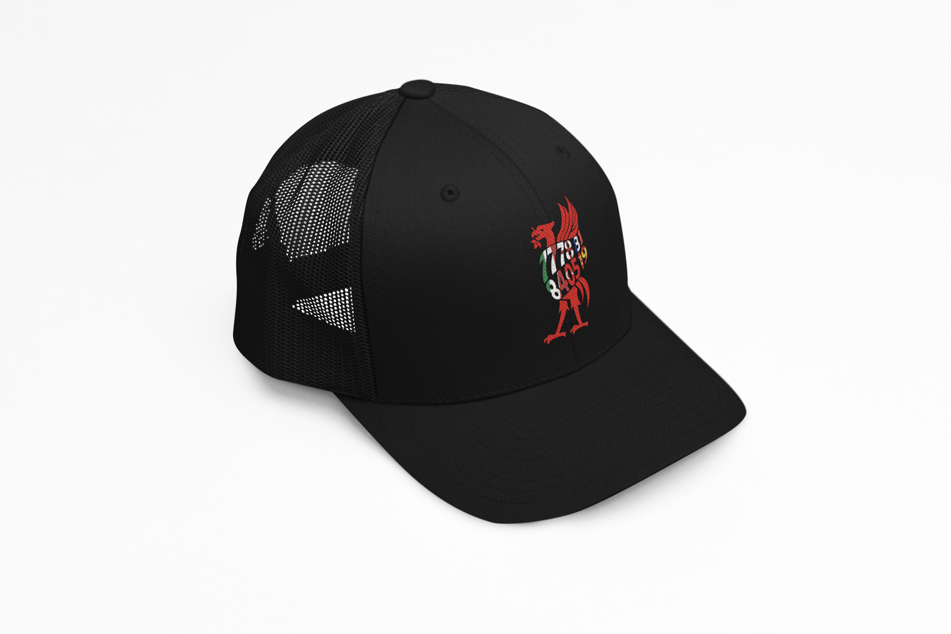 European Liverbird Cap Black - Liverpool FC European Cup wins embroidered cap